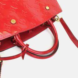 Louis Vuitton Red Monogram Vernis Leather Montaigne BB Shoulder Bag