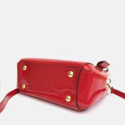 Louis Vuitton Red Monogram Vernis Leather Montaigne BB Shoulder Bag