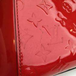 Louis Vuitton Red Monogram Vernis Leather Montaigne BB Shoulder Bag