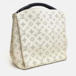Louis Vuitton White/Brown Mahina Leather Babylone Shoulder Bag