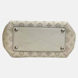 Louis Vuitton White/Brown Mahina Leather Babylone Shoulder Bag