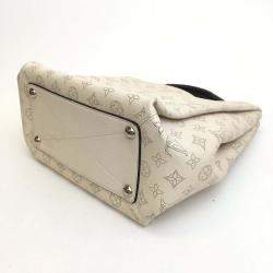 Louis Vuitton White/Brown Mahina Leather Babylone Shoulder Bag