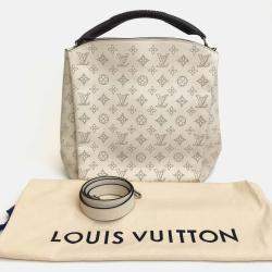 Louis Vuitton White/Brown Mahina Leather Babylone Shoulder Bag