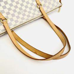 Louis Vuitton White Damier Azur Canvas Totally GM Satchel