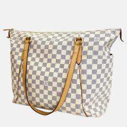 Louis Vuitton White Damier Azur Canvas Totally GM Satchel