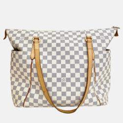 Louis Vuitton White Damier Azur Canvas Totally GM Satchel