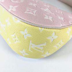 Louis Vuitton Beige/Pink/Yellow Monogram Empriente Leather Spring In The City Bagatelle Hobo Bag