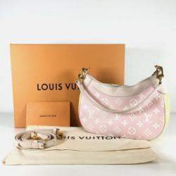 Louis Vuitton Beige/Pink/Yellow Monogram Empriente Leather Spring In The City Bagatelle Hobo Bag