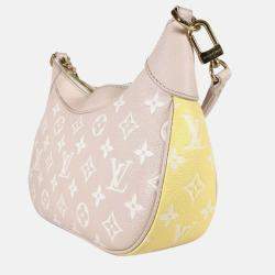 Louis Vuitton Beige/Pink/Yellow Monogram Empriente Leather Spring In The City Bagatelle Hobo Bag