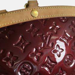 Louis Vuitton Red Monogram Vernis Leather Brea Satchel