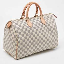 Louis Vuitton Damier Azur Canvas Speedy 35 Bag