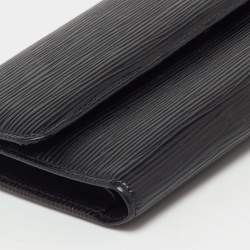 Louis Vuitton Black Epi Leather  Porte Tresor Wallet