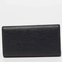 Louis Vuitton Black Epi Leather  Porte Tresor Wallet