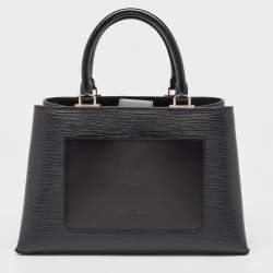 Louis Vuitton Black Epi Leather Kleber MM Bag