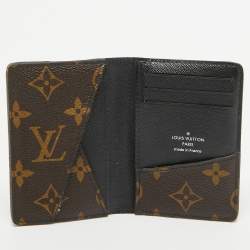 Pre Owned Louis Vuitton Black Monogram Canvas Pocket Organizer 