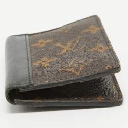 Pre Owned Louis Vuitton Black Monogram Canvas Pocket Organizer 