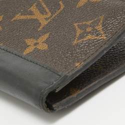 Pre Owned Louis Vuitton Black Monogram Canvas Pocket Organizer 