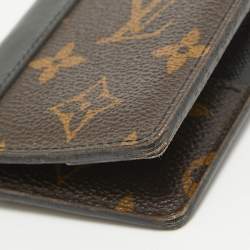 Pre Owned Louis Vuitton Black Monogram Canvas Pocket Organizer 