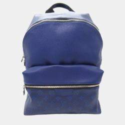 Louis Vuitton Blue Leather Taigarama Discovery Backpack