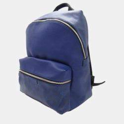 Louis Vuitton Blue Leather Taigarama Discovery Backpack