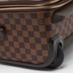 Louis Vuitton Damier Ebene Canvas Business Pegase Legere 55 Luggage 