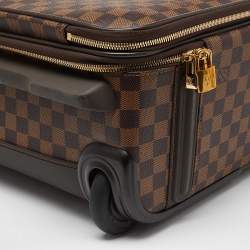 Louis Vuitton Damier Ebene Canvas Business Pegase Legere 55 Luggage 