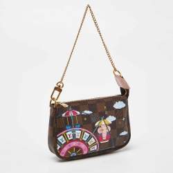 مملوكة مسبقًا Louis Vuitton Damier Ebene Canvas Mini Vivienne Pochette Accessoires 