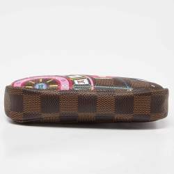 مملوكة مسبقًا Louis Vuitton Damier Ebene Canvas Mini Vivienne Pochette Accessoires 