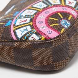 مملوكة مسبقًا Louis Vuitton Damier Ebene Canvas Mini Vivienne Pochette Accessoires 