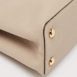 Pre Owned Louis Vuitton Galet Taurillon Leather Capucines PM Bag