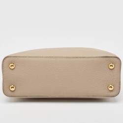Pre Owned Louis Vuitton Galet Taurillon Leather Capucines PM Bag