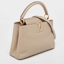 Pre Owned Louis Vuitton Galet Taurillon Leather Capucines PM Bag