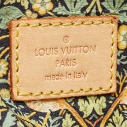 Pre Owned Louis Vuitton Blue Monogram Patchwork Denim Bowly Bag