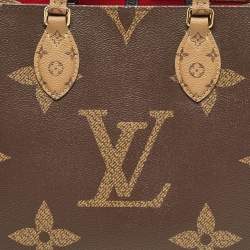 Pre Owned Louis Vuitton Reverse Monogram Giant Canvas Onthego MM Bag