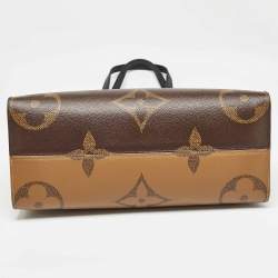 Pre Owned Louis Vuitton Reverse Monogram Giant Canvas Onthego MM Bag