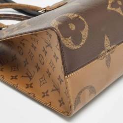 Pre Owned Louis Vuitton Reverse Monogram Giant Canvas Onthego MM Bag