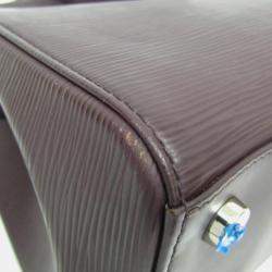 Pre Owned Louis Vuitton Brown Leather Medium Brea Satchel Bag