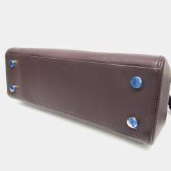 Pre Owned Louis Vuitton Brown Leather Medium Brea Satchel Bag