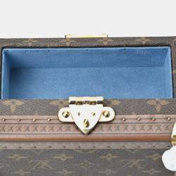 Louis Vuitton Brown Canvas Monogram 20 Coffret Tresor Trunk