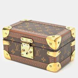 Louis Vuitton Brown Canvas Monogram 20 Coffret Tresor Trunk