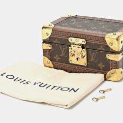 Louis Vuitton Brown Canvas Monogram 20 Coffret Tresor Trunk