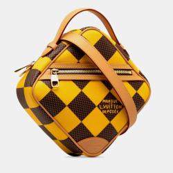 Louis Vuitton Volcano Orange Damier Pop Chess Handbag