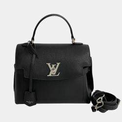 Louis Vuitton Black Calfskin Lockme Ever Satchel Bag