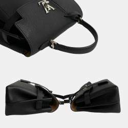 Louis Vuitton Black Calfskin Lockme Ever Satchel Bag