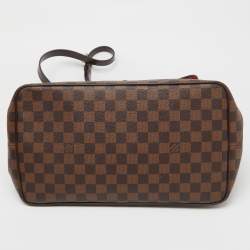Pre Owned Louis Vuitton Damier Ebene Canvas Bergamo GM Bag