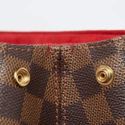 Pre Owned Louis Vuitton Damier Ebene Canvas Bergamo GM Bag