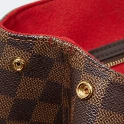 Pre Owned Louis Vuitton Damier Ebene Canvas Bergamo GM Bag