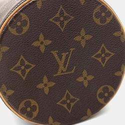 Pre Owned Louis Vuitton Brown Monogram Papillon Top Handle Bag