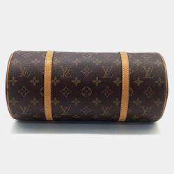 Pre Owned Louis Vuitton Brown Monogram Papillon Top Handle Bag