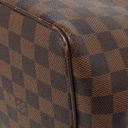 Pre Owned Louis Vuitton Damier Ebene Canvas Bergamo MM Bag